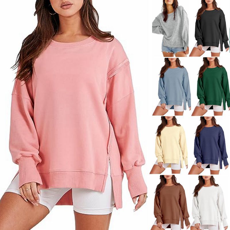 Oversized Sweatshirt Women| Casual Crew Neck Jumper