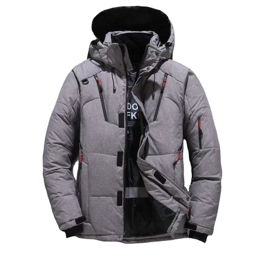 🧥 Men’s Waterproof Cold-Weather Hooded Jacket