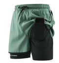 Casual All-match Two-piece Shorts For Sports Running And Fitness