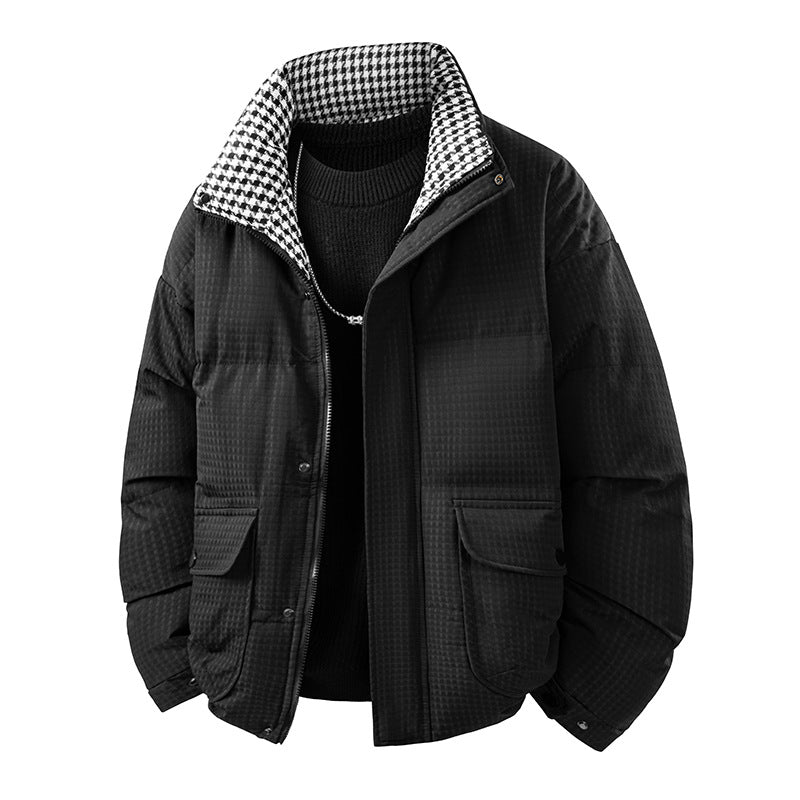 Mens Loose Casual Plus-Thickness Cotton Jacket