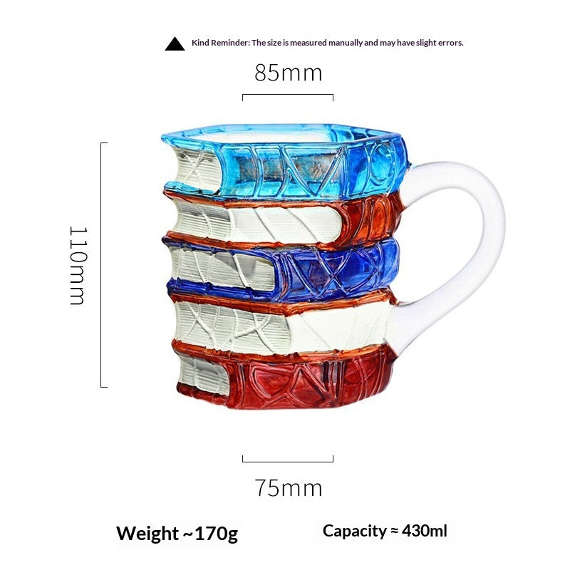 Book-Shaped Glass Mug– Heatproof