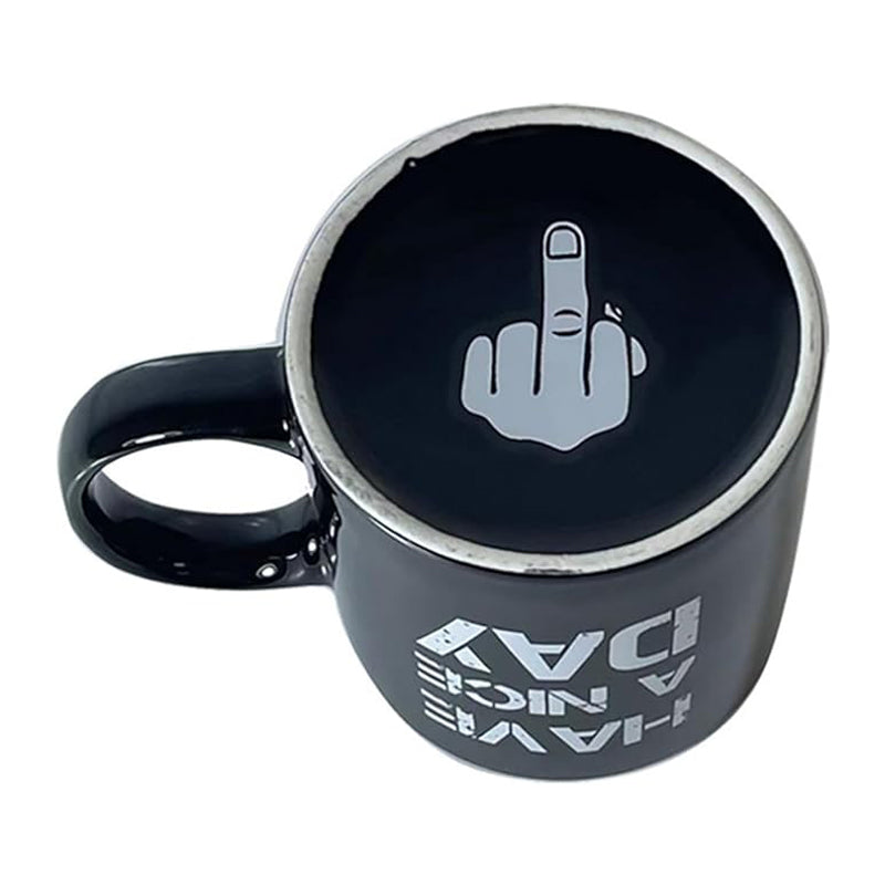Funny 3D Middle Finger Coffee Mug – Novelty Gag Gift Cup