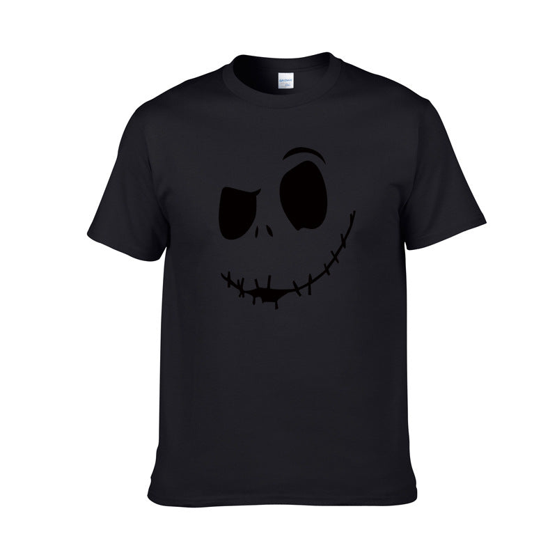 Spooky Smile Face T-Shirt | Unisex Cotton Graphic Tee