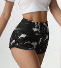 Halloween Skull Print Cropped Pleated Leggings