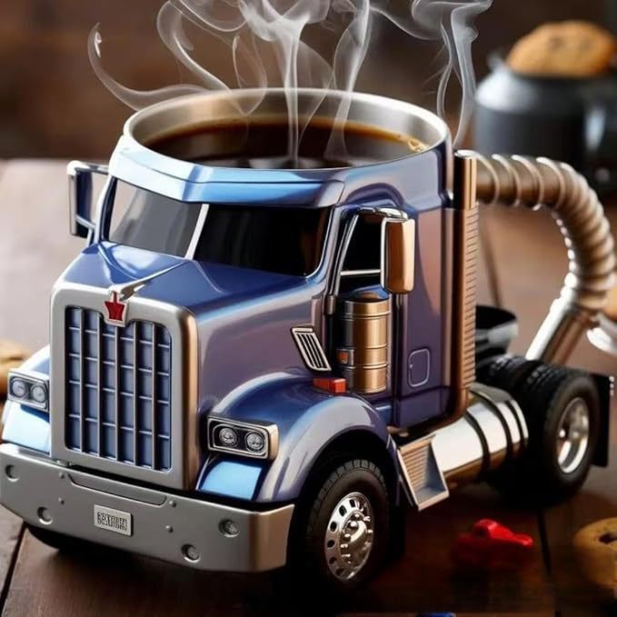 Trucker Coffee 3D Mug