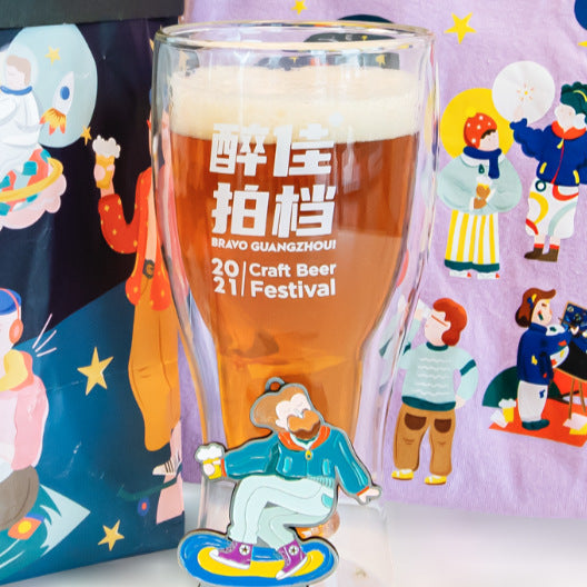 Cocktail Wineglass Mug Double