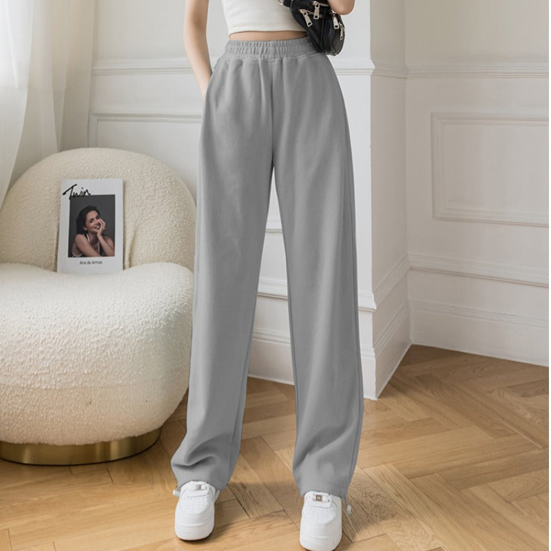 Women's Wide Leg Love Drawstring Baggy Trousers