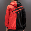 🔥 Patchwork Streetwear Hoodie – Men’s High Street Pullover
