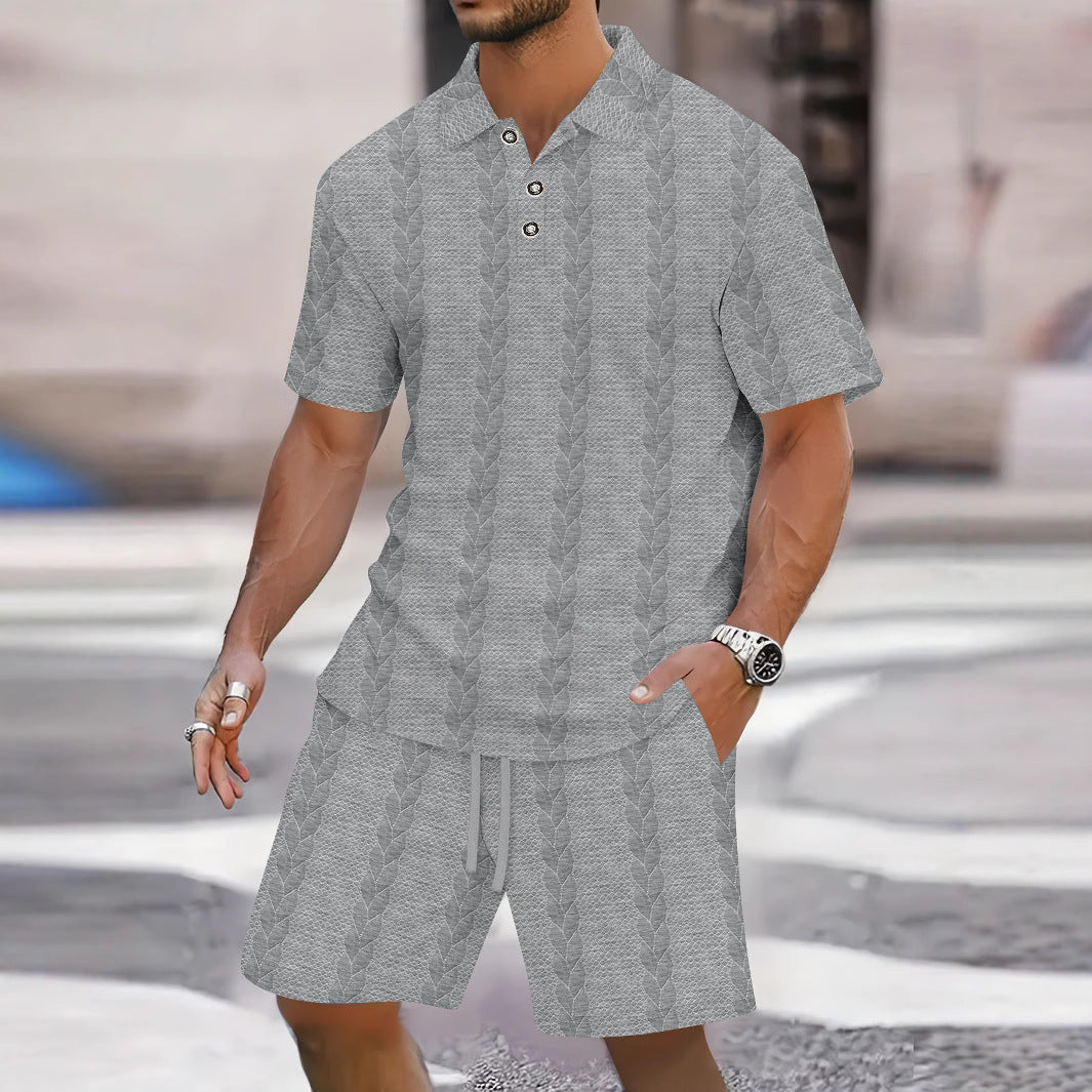 Mens 2 Piece Polo & Shorts Set | Athletic Summer Outfit
