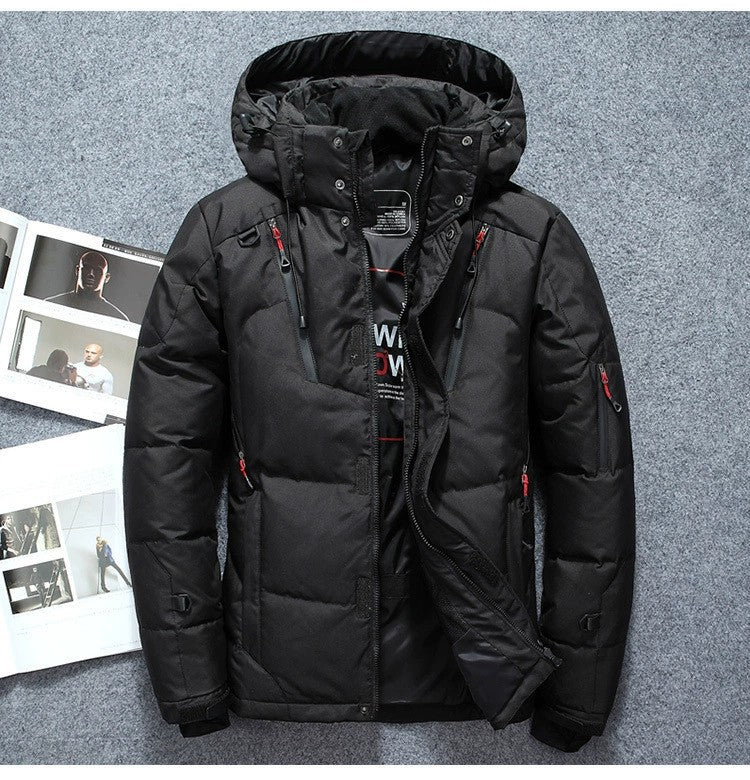 🧥 Men’s Waterproof Cold-Weather Hooded Jacket