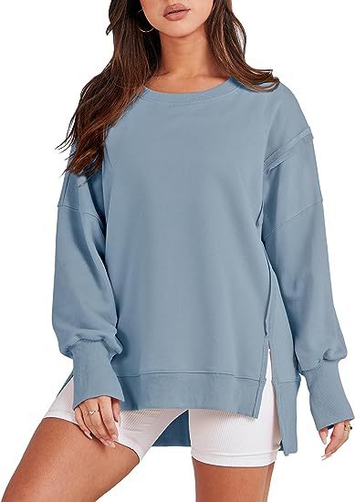Oversized Sweatshirt Women| Casual Crew Neck Jumper