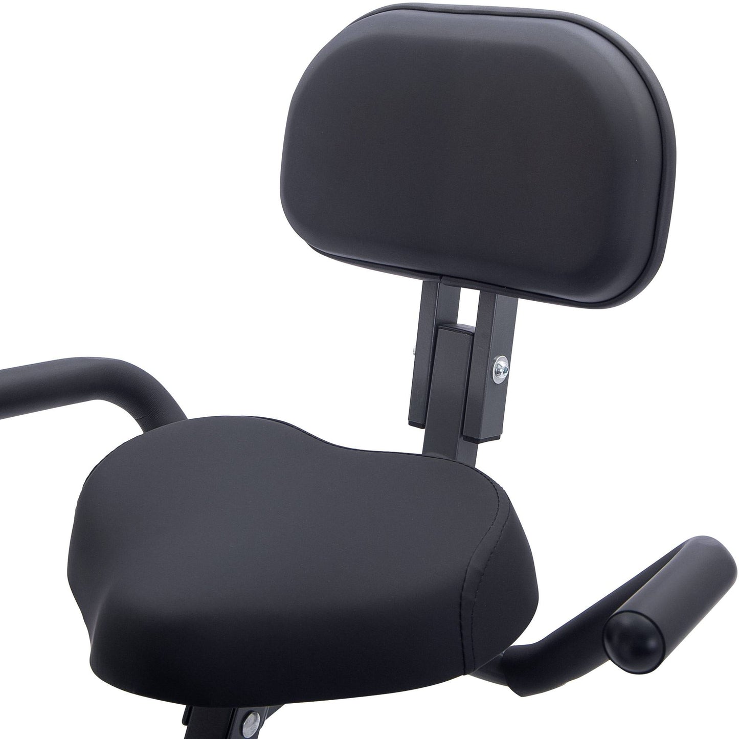 2-in-1 Folding Exercise Bike (Upright + Recumbent) – 10 Resistance Levels, LCD Monitor, Arm Bands & Backrest | Home Cardio Bike