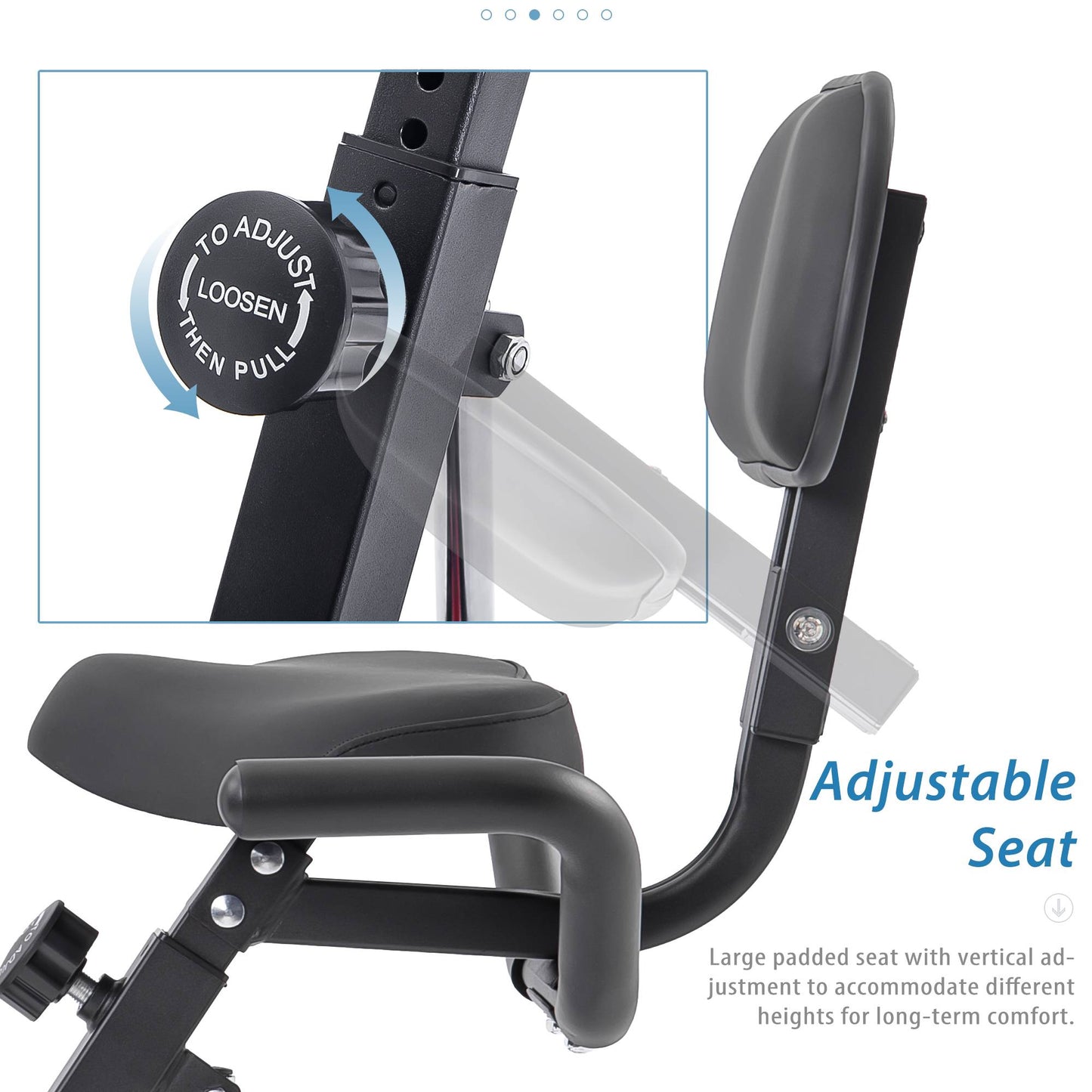 2-in-1 Folding Exercise Bike (Upright + Recumbent) – 10 Resistance Levels, LCD Monitor, Arm Bands & Backrest | Home Cardio Bike