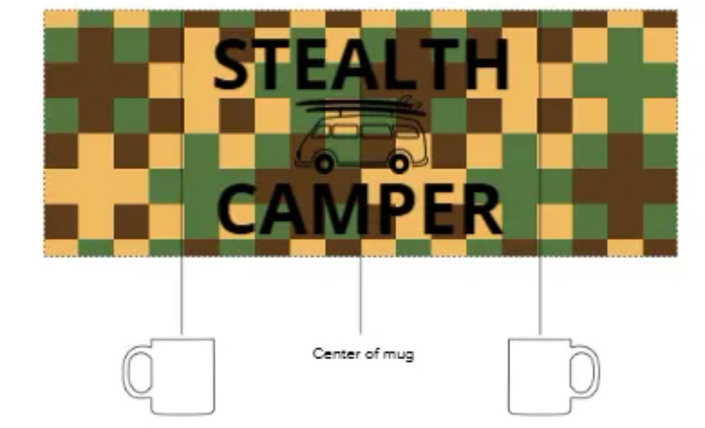 Stealth camper mug ( colour inside )