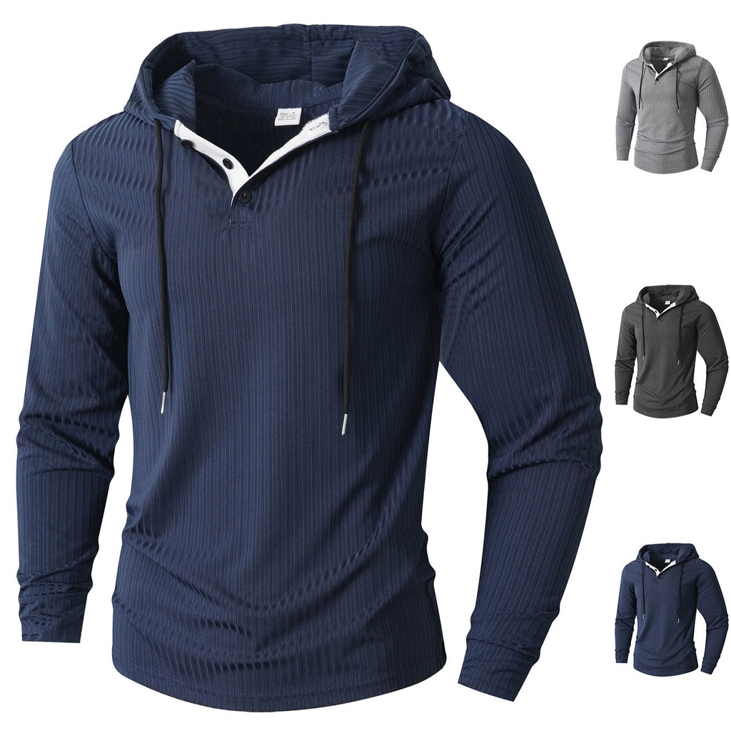 Mens Casual Sports Hoodie With Drawstring | Autumn Winter