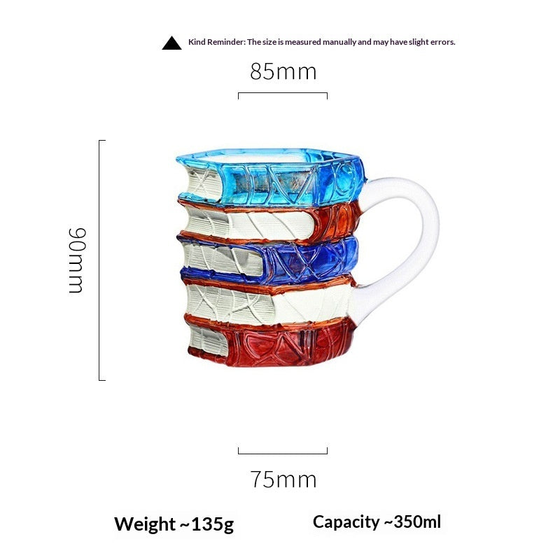 Book-Shaped Glass Mug– Heatproof