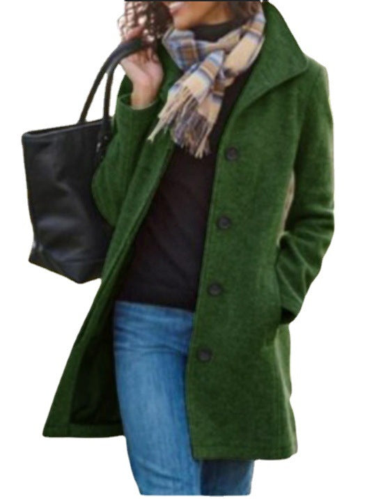 Slim Mid-length Jacket Women's Clothing