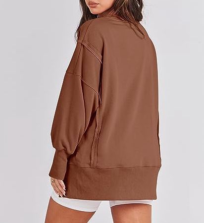 Oversized Sweatshirt Women| Casual Crew Neck Jumper