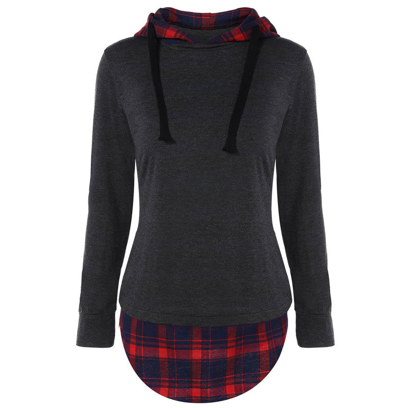 Plaid patchwork jacket