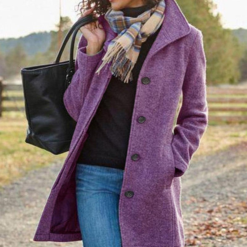 Slim Mid-length Jacket Women's Clothing
