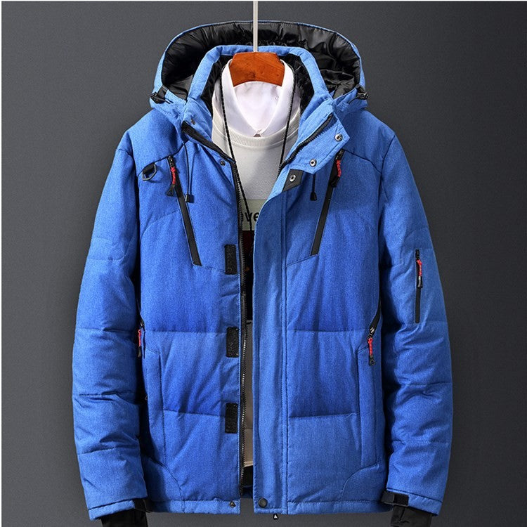 🧥 Men’s Waterproof Cold-Weather Hooded Jacket