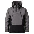 Mens American-style Functional Hooded Jacket With Dual Zippers