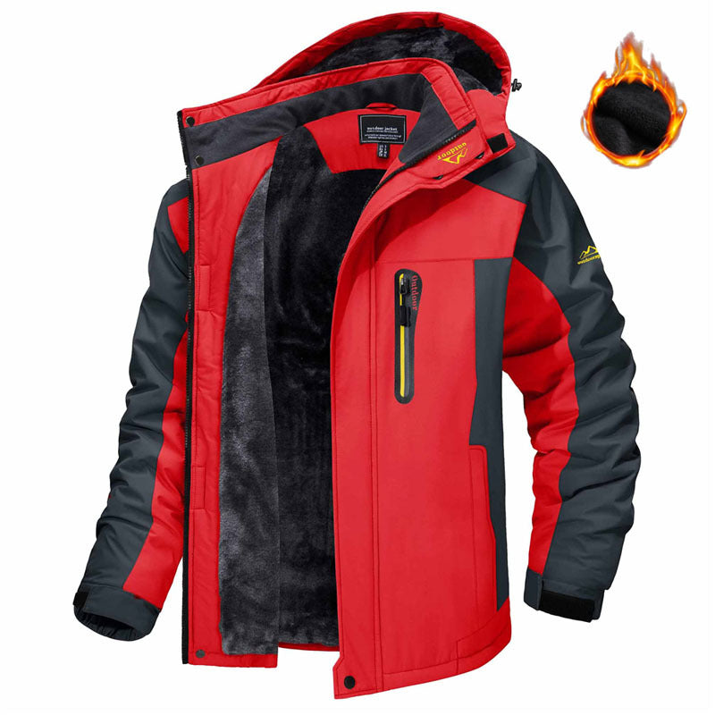 Winter Hooded Jacket Fashion Casual Warm Fleece Coat