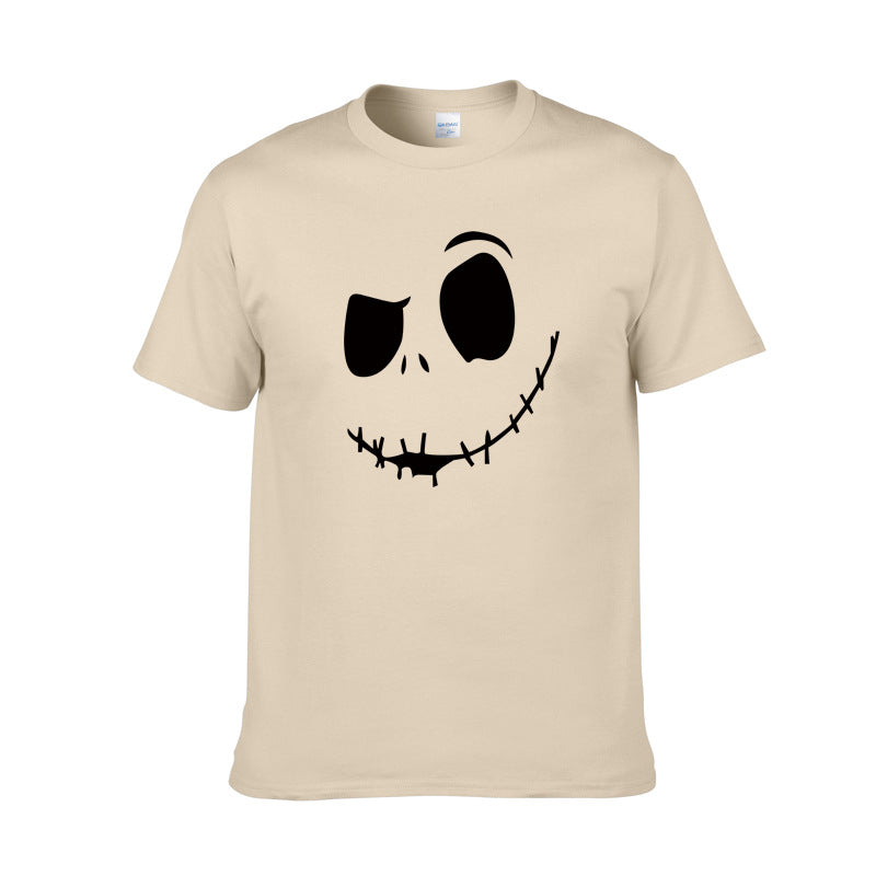 Spooky Smile Face T-Shirt | Unisex Cotton Graphic Tee
