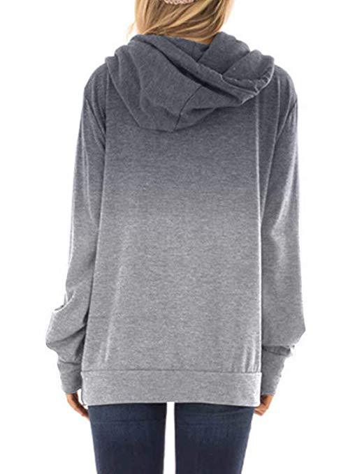 Women’s Two-Tone Gradient Hoodie | Oversized Casual UK