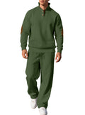 Mens Casual Trousers And Stand-collar Versatile Jacket Set