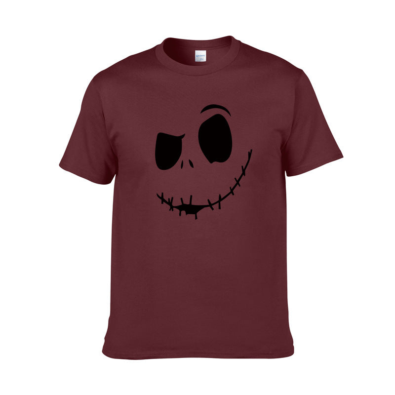 Spooky Smile Face T-Shirt | Unisex Cotton Graphic Tee
