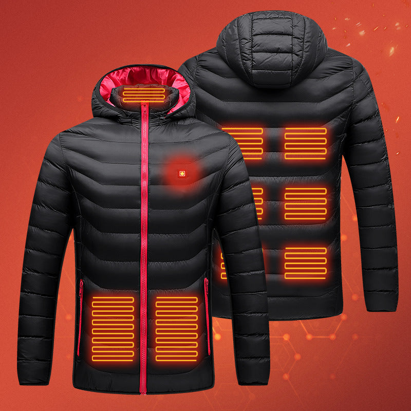 Women’s Smart Heated Cotton-Padded Coat – USB Heating, Multiple Heat Zones 🔥🧥