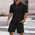 Mens 2 Piece Polo & Shorts Set | Athletic Summer Outfit