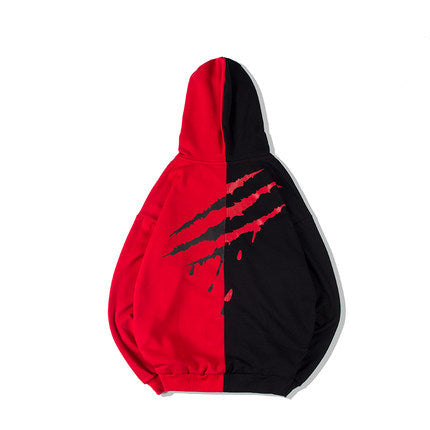 🔥 Patchwork Streetwear Hoodie – Men’s High Street Pullover