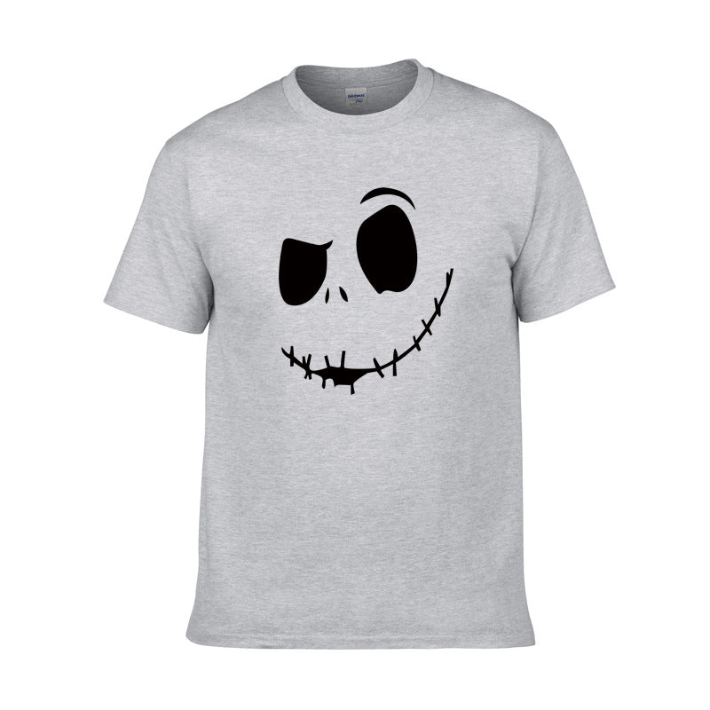 Spooky Smile Face T-Shirt | Unisex Cotton Graphic Tee