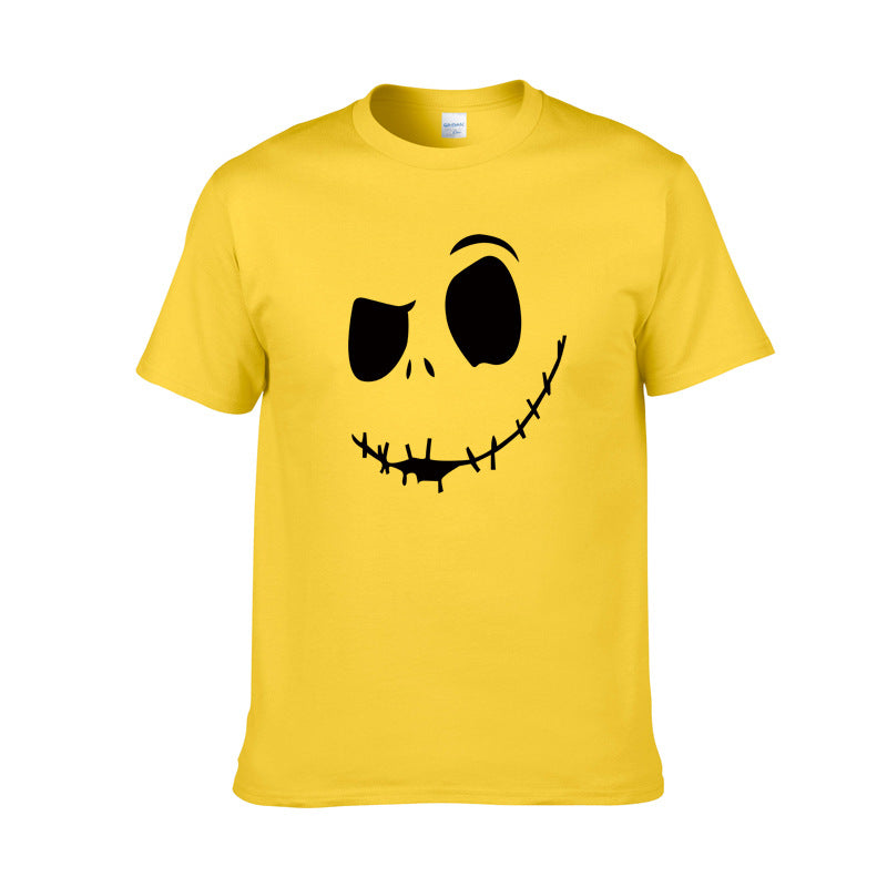 Spooky Smile Face T-Shirt | Unisex Cotton Graphic Tee