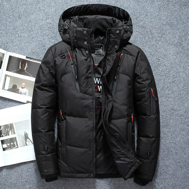 🧥 Men’s Waterproof Cold-Weather Hooded Jacket