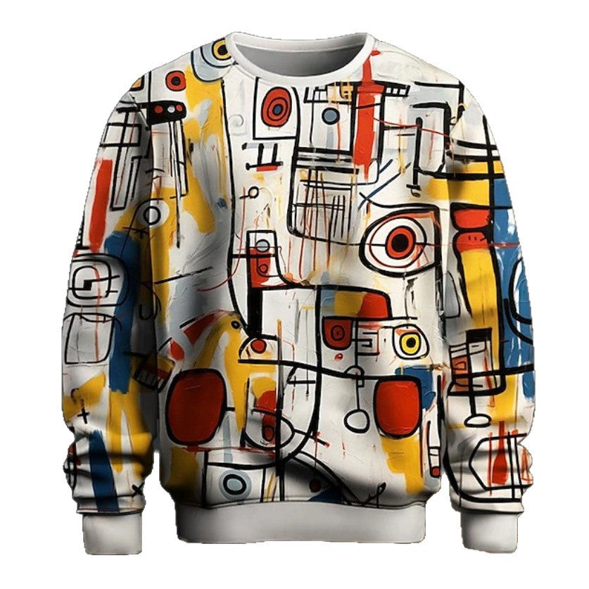 🎨 Men’s Graffiti Art Pullover Hoodie