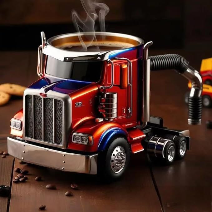 Trucker Coffee 3D Mug