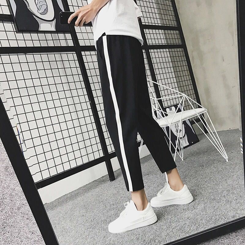 Stretchy Plus-Size Jogger With Drawstring Waist Mens Athletic Trousers