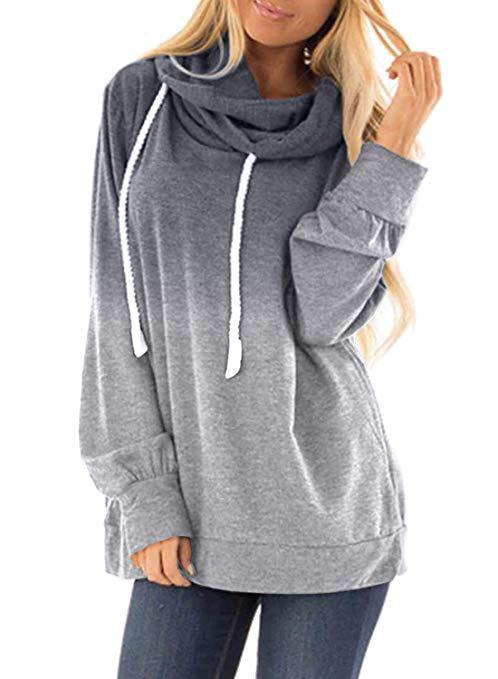 Women’s Two-Tone Gradient Hoodie | Oversized Casual UK