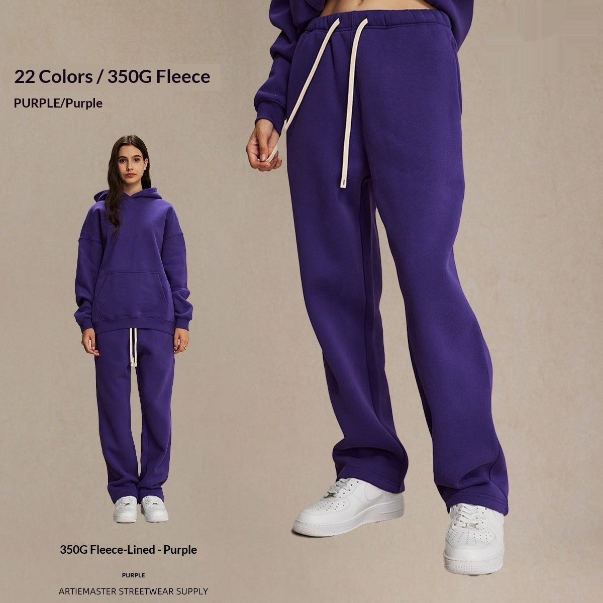 Mens Loose-Fit Fleece Lined Sweatpants