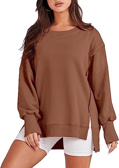 Oversized Sweatshirt Women| Casual Crew Neck Jumper