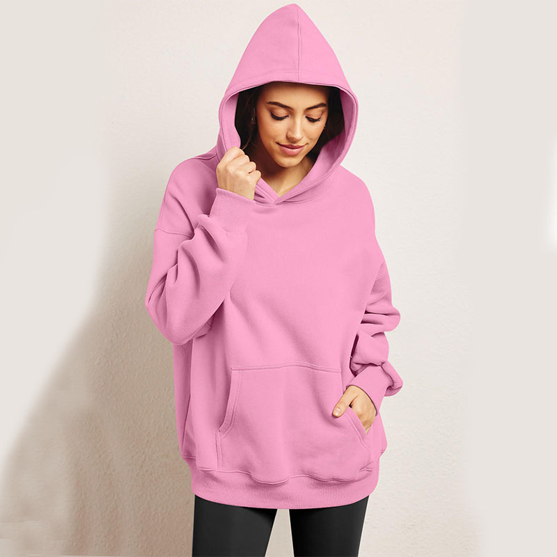 💖 Women’s Oversized Fleece Hoodie – Loose Fit Winter Pullover 💖