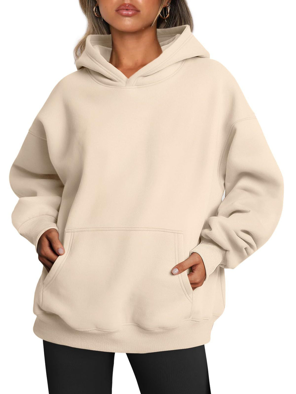 💖 Women’s Oversized Fleece Hoodie – Loose Fit Winter Pullover 💖