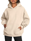 💖 Women’s Oversized Fleece Hoodie – Loose Fit Winter Pullover 💖