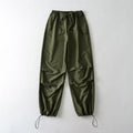 Summer New Thin Baggy Straight Trousers Waist Belt Paper Bag Pants High-waisted Trousers Drawstring Casual Pants