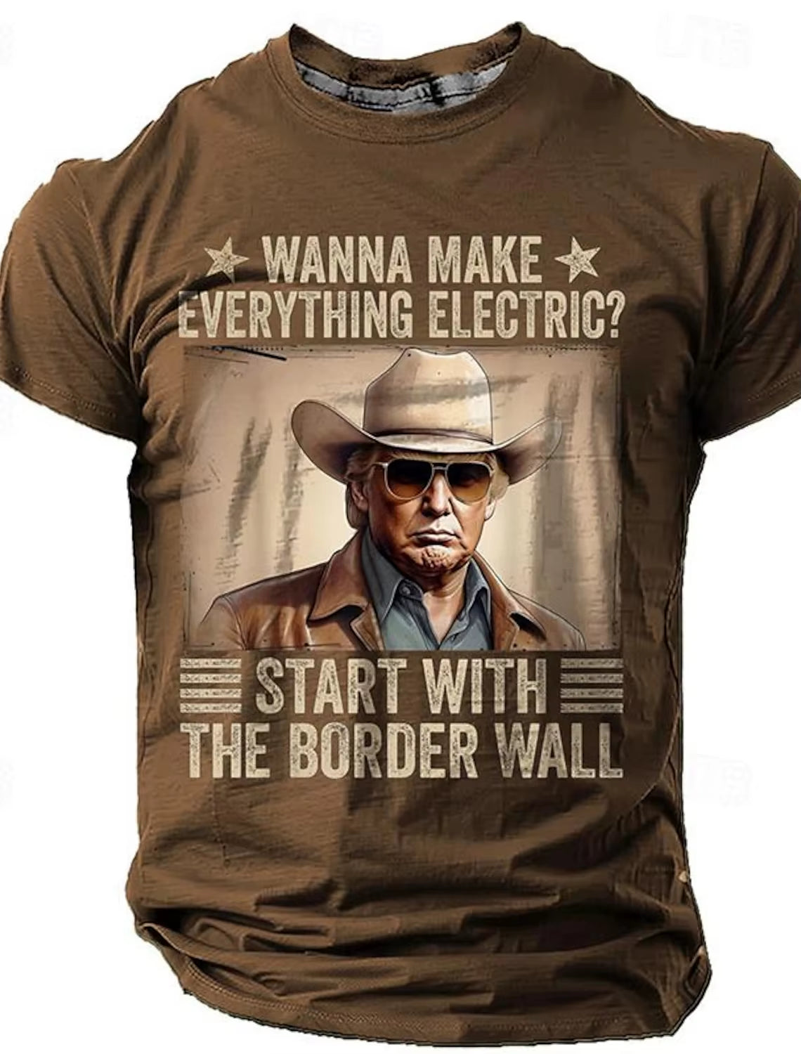 Men'S Retro Western Denim 3D Printed T-Shirt Personality Street Men'S T-Shirt Fitness Oversized T-Shirt Outdoor Fashion T-Shirt