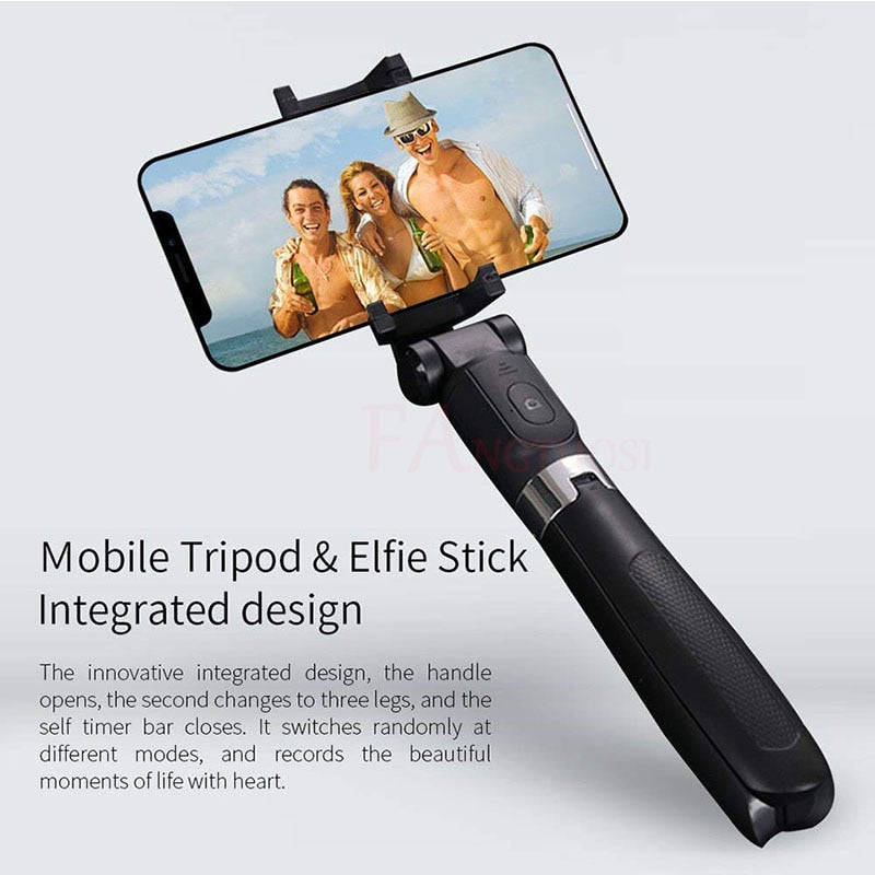 Extendable Bluetooth Selfie Stick Tripod – iPhone/Android Compatible + Remote | Free Shipping
