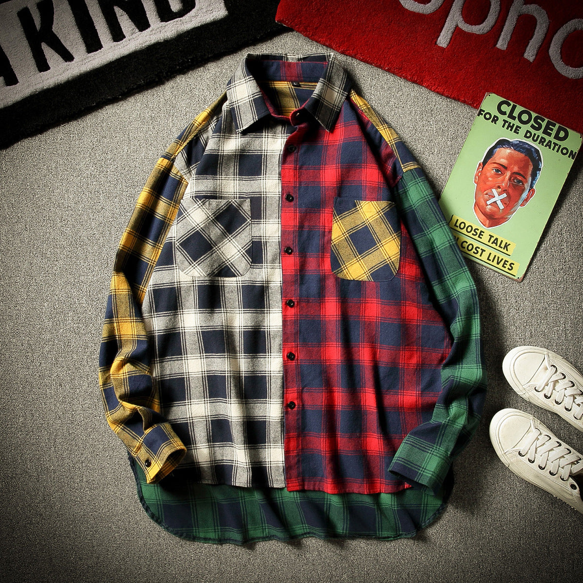 Men's plaid shirt